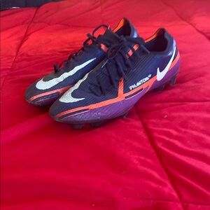 Nike Phantom Black and Orange Soccer Cleats